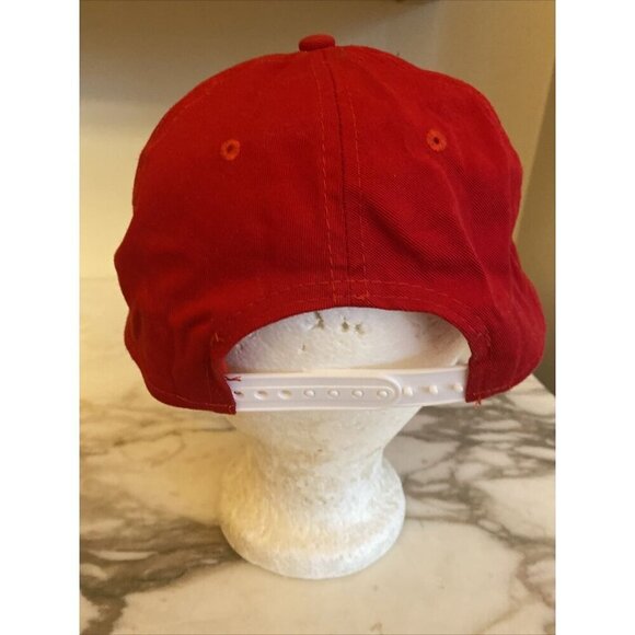 Coca Cola Company Script Logo Snapback Adjustable Red Hat Cap - Picture 3 of 6